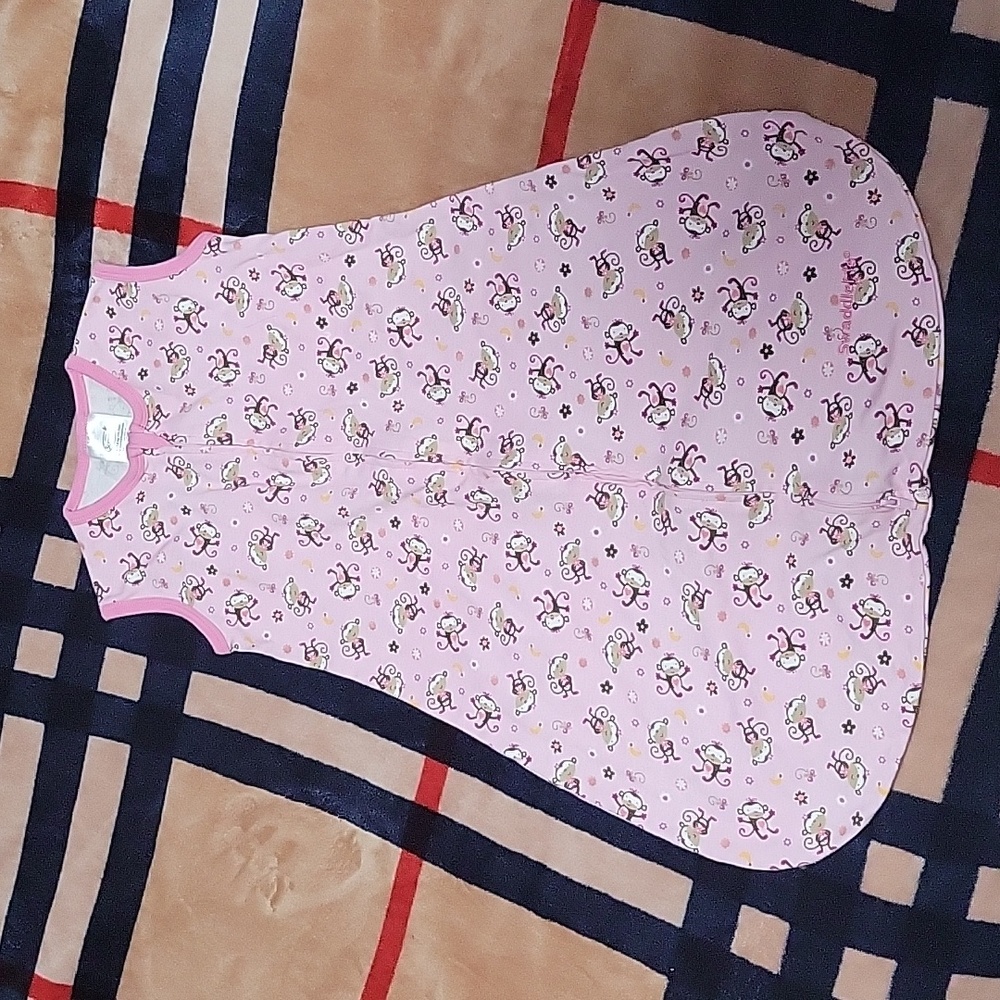 Summer baby girl sleeveless sack/blanket. 6-12 months.